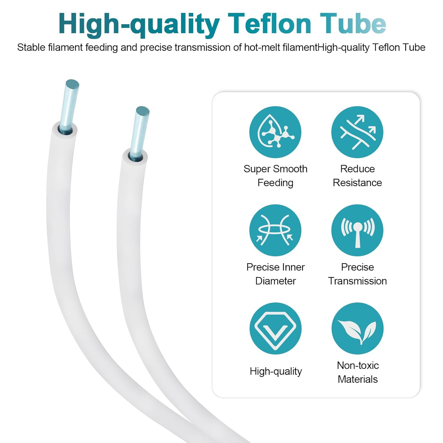 Compatible with Bambu-Lab PTFE Tube 2.5Mm Id×4Mm OD, Length 5M/ 16.4Ft, for BBL