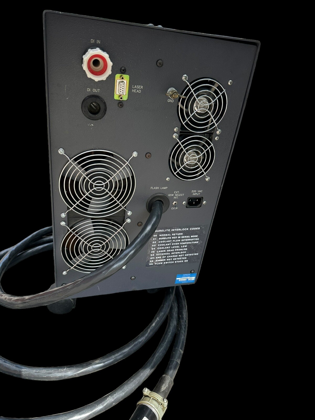 Continuum Surelite SLII-10 Power Supply With Spectra Physics 177-G02 Laser