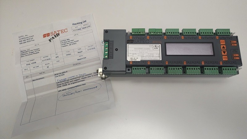 SATEC BFM136-60HZ / BFM13660HZ Branch Monitor Multi-channel Energy Meter