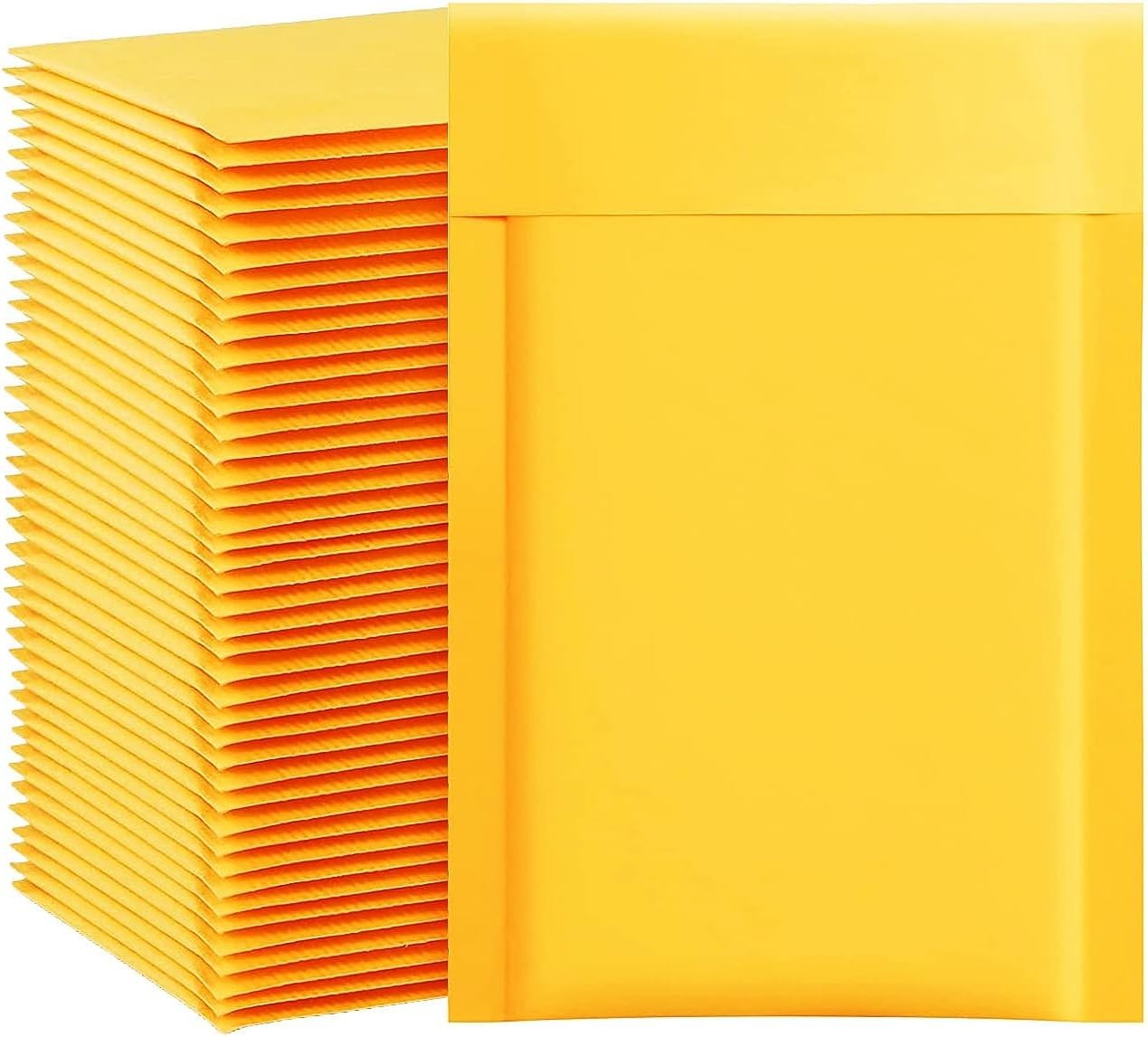 Kraft Bubble Mailers 4×8 Inch 100 Pcs,Small Self-Sealing Mail Shipping Bags,Y…