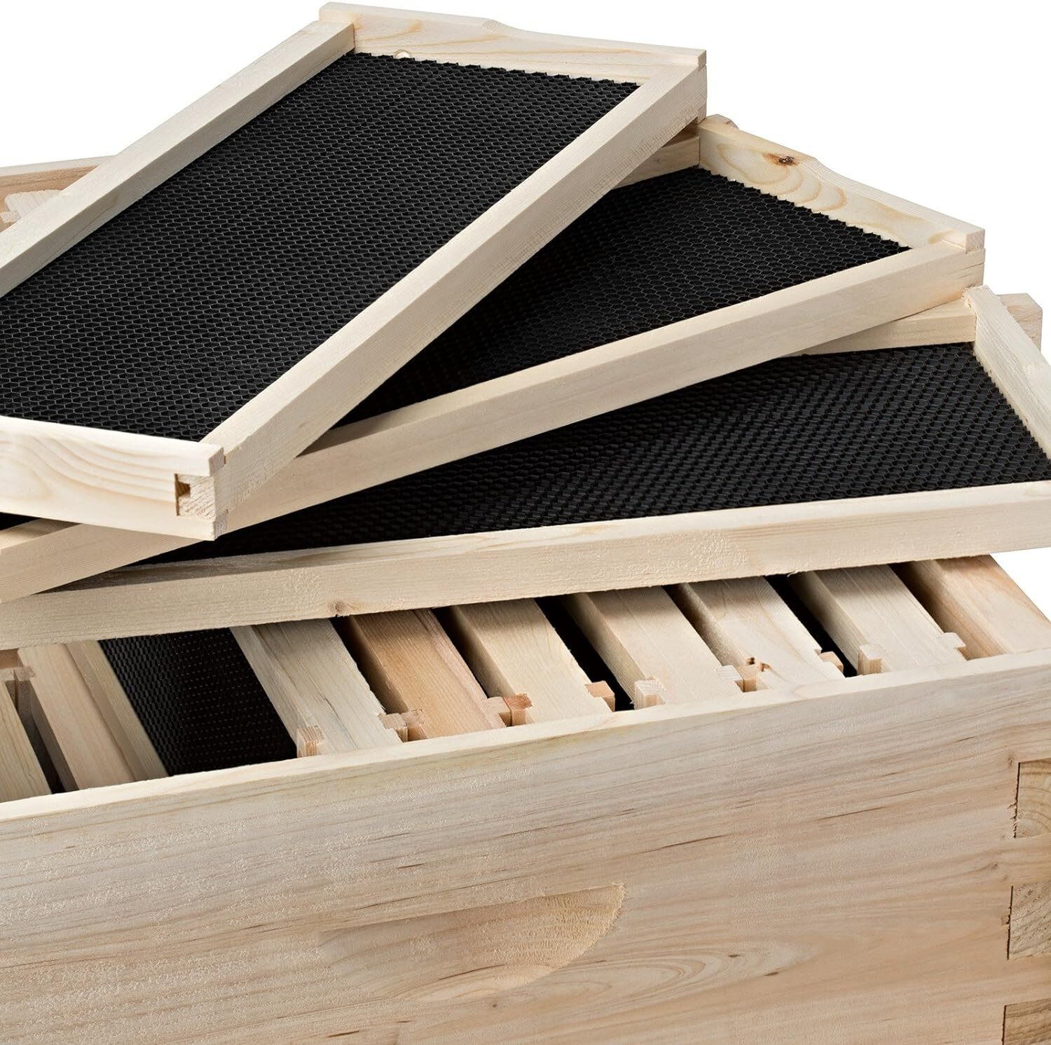 Honey Keeper Beehive 20 Frame Complete Box Kit, 10 Deep and 10 Medium
