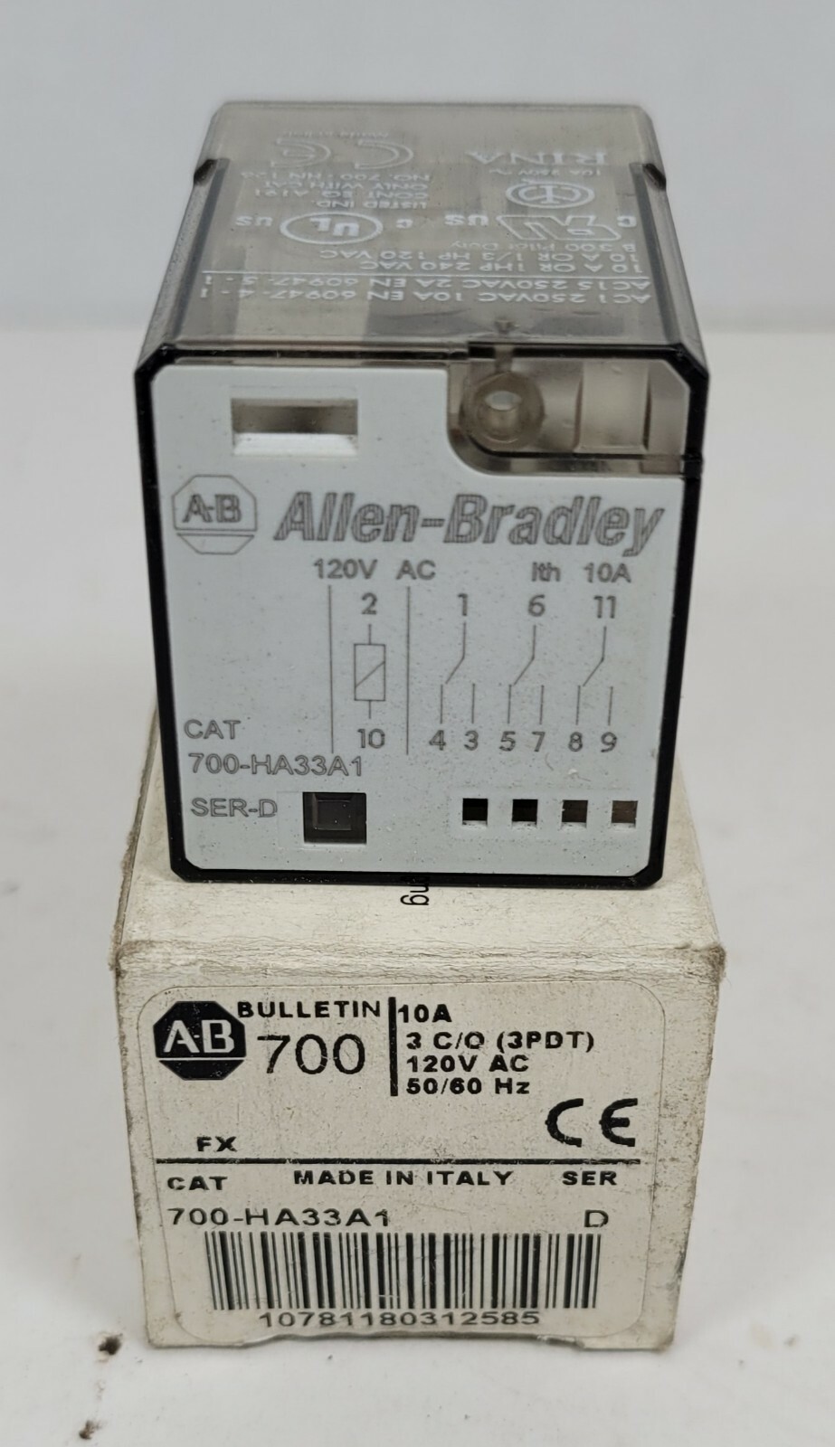 Allen Bradley 700-HA33A1 Cube Relay New Open Box