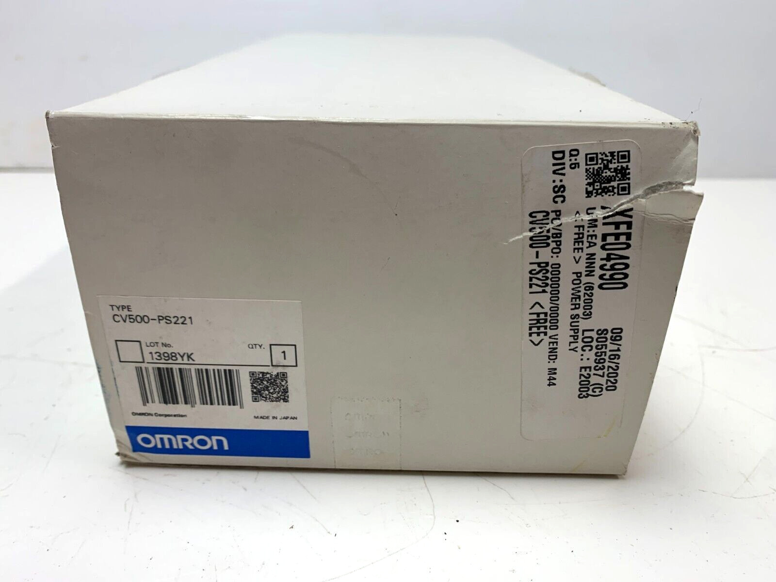 New! OMRON CV500-PS221 Power Supply Module