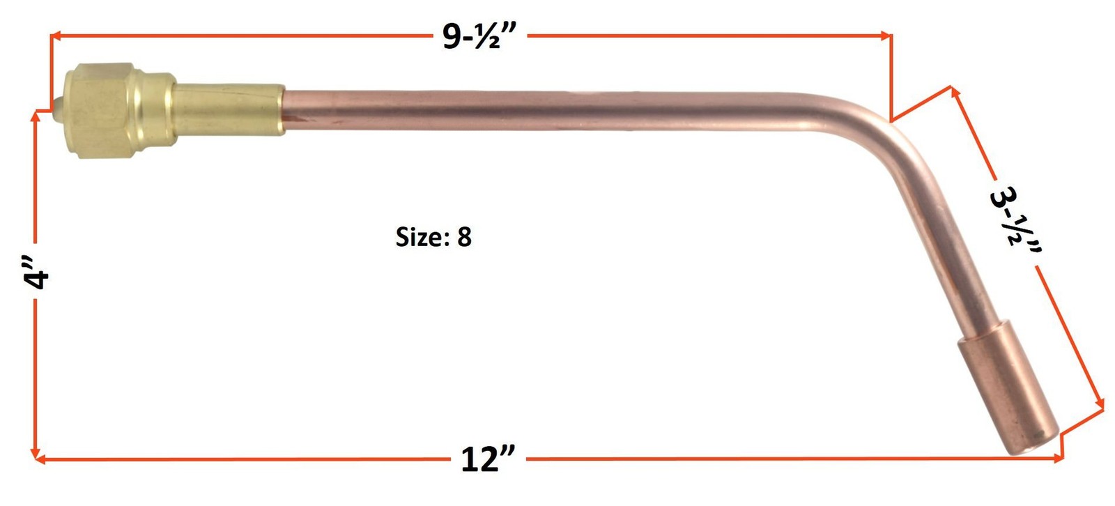 SÜA – Heating Nozzle/Rosebud 8-MFN Replacement for 300 Series Victor Torch
