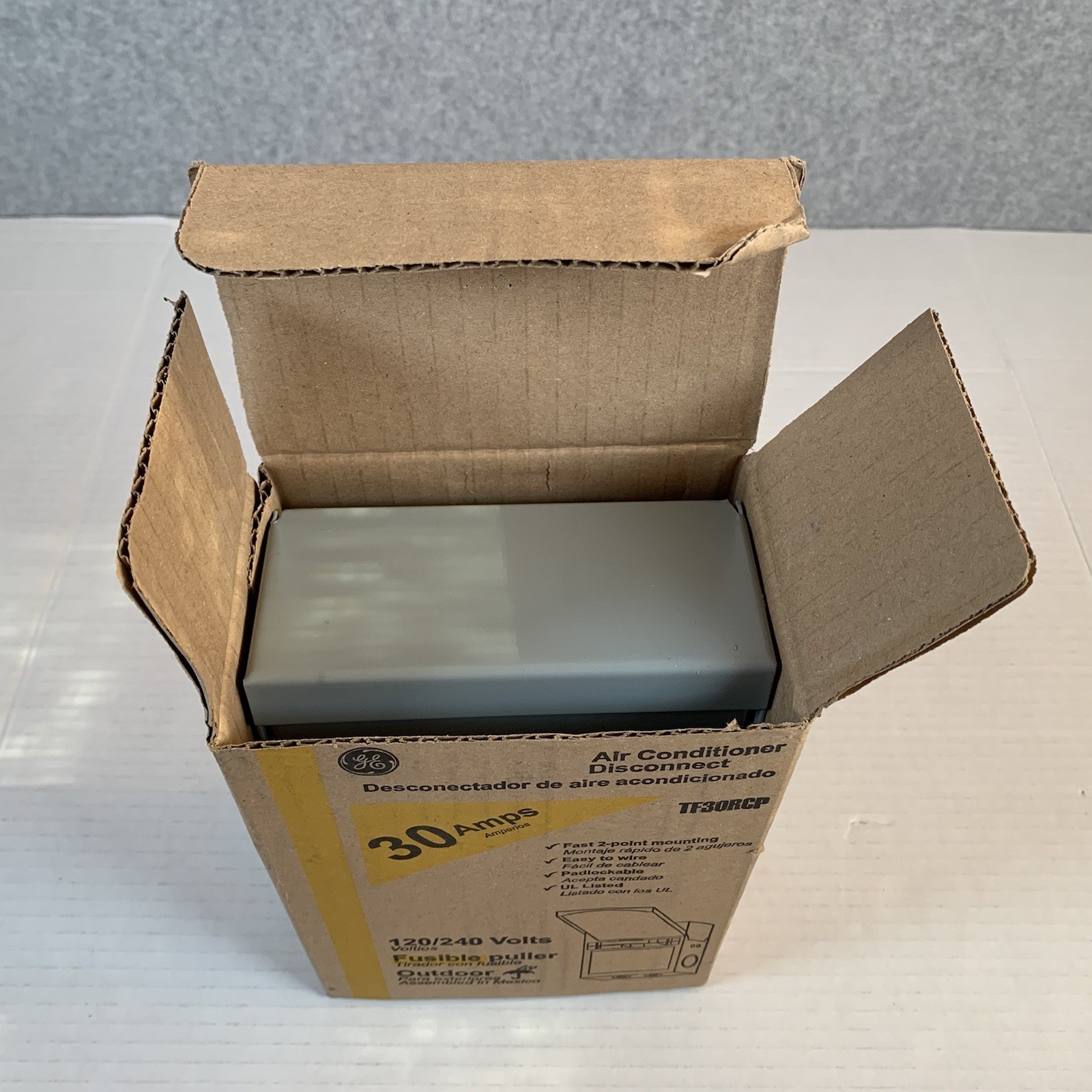Genuine GE Air Conditioner Disconnect TF30RCP 30 Amps Fusible NEW Boxed