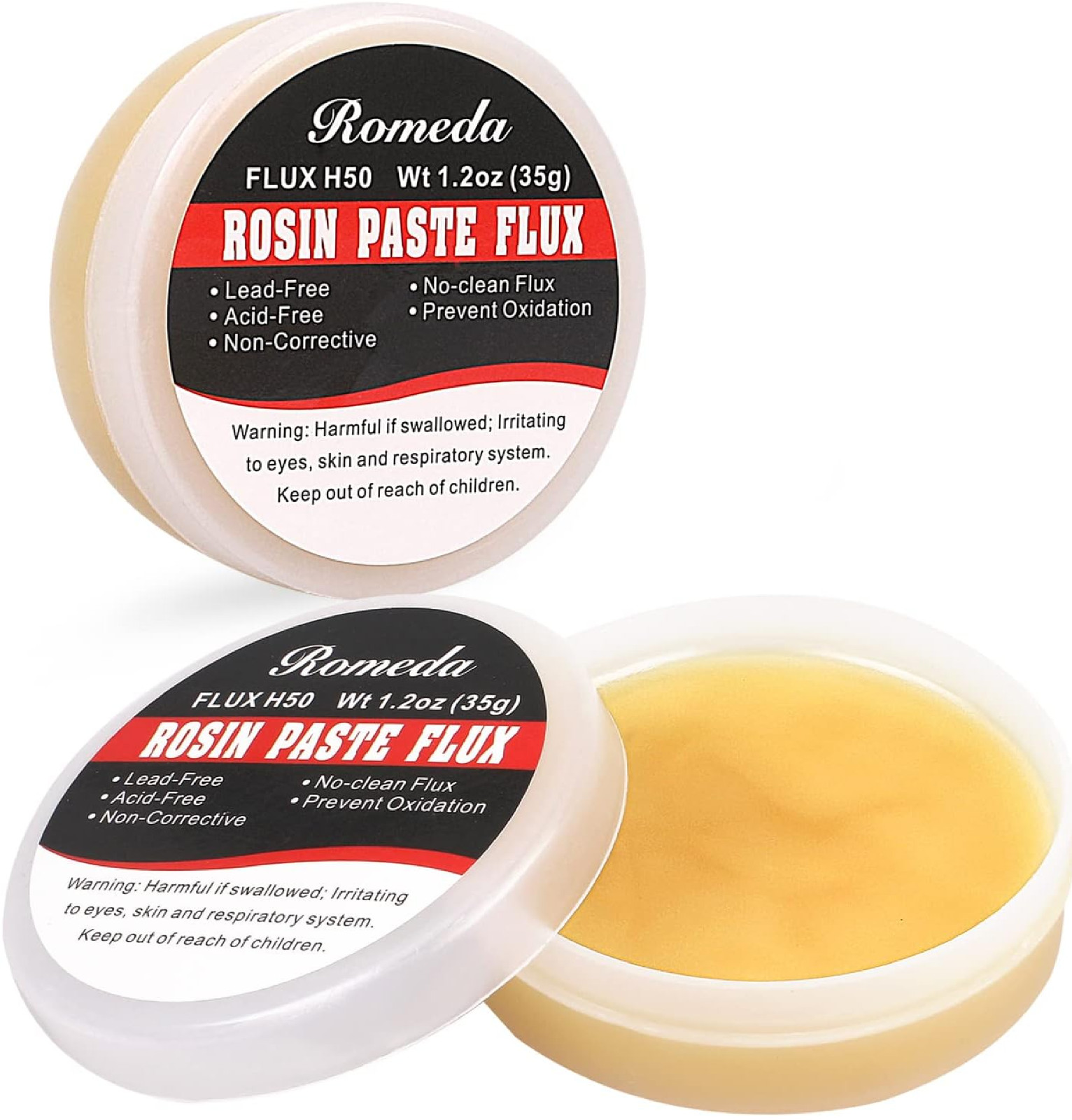2 Jar Solder Flux, Flux for Soldering, Rosin Soldering Flux Paste for Lead-Free