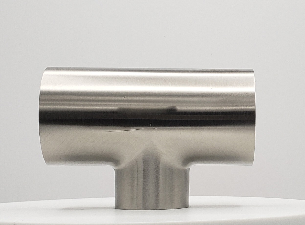 2″ x 1.5″ Butt-Weld Sanitary Long Reducing Tee (7RW) SS T304