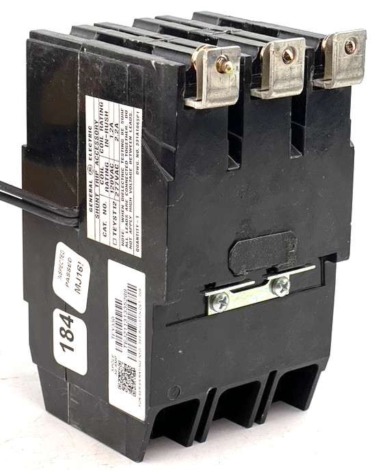 GE TEY330ST12 30 Amp 3 Pole Shunt Trip Circuit Breaker 480/277V Bolt On — QTY 1