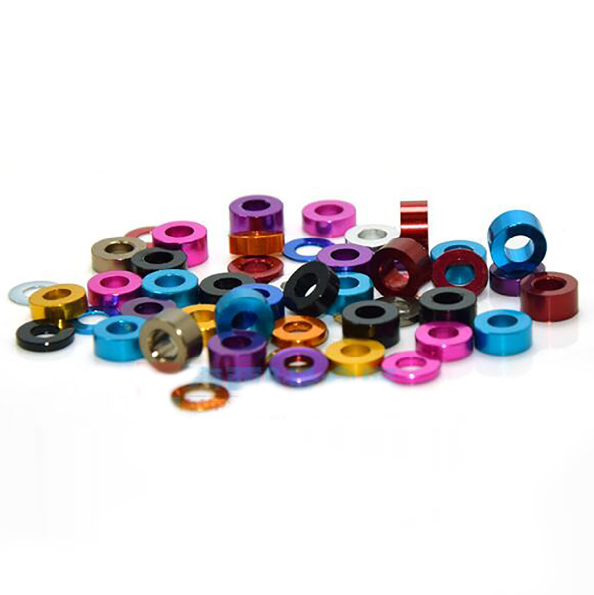Aluminum Alloy Flat Washers Gasket Discs Inner Ø3mm * Outer Ø6mm Multi-Colors