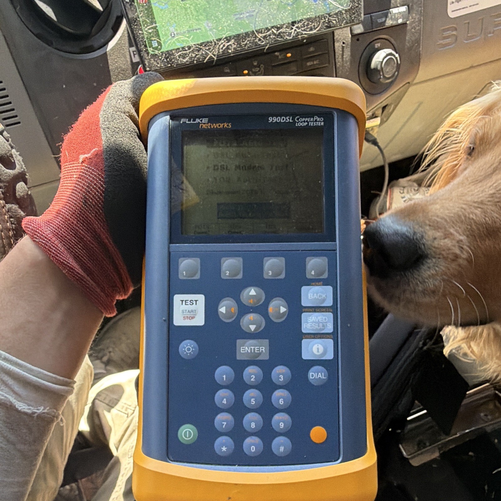 Fluke Networks 990DSL CopperPro DSL Loop Tester Handheld Cable Test Meter