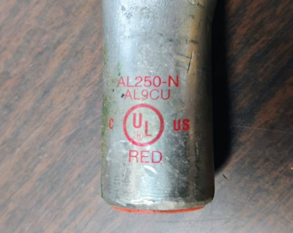 NSI AL250-N AL250N ALUMINUM COMPRESSION LUG 1/2″ STUD 2-HOLE NEW *LOT OF 5*