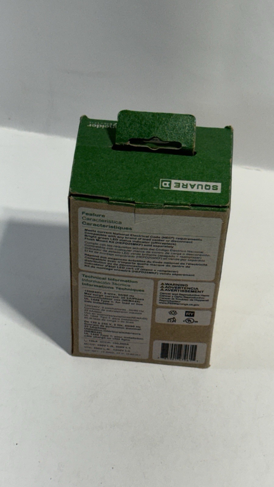 Square D HEPD25 25-kA Universal Whole Home Surge Protective Device