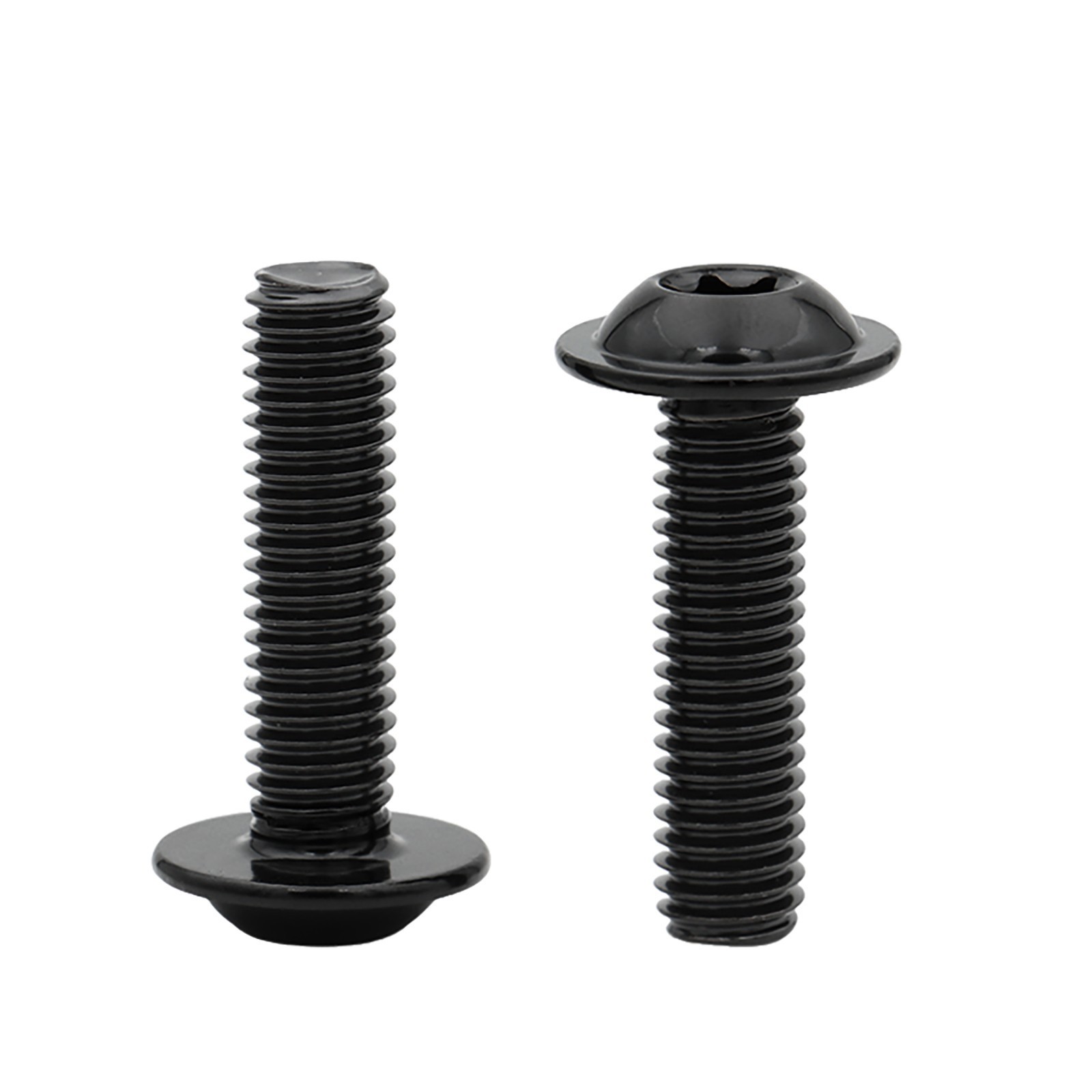A2 Black Stainless Torx Socket Flanged Button Hexalobula Head Screws M4 M5 M6 M8