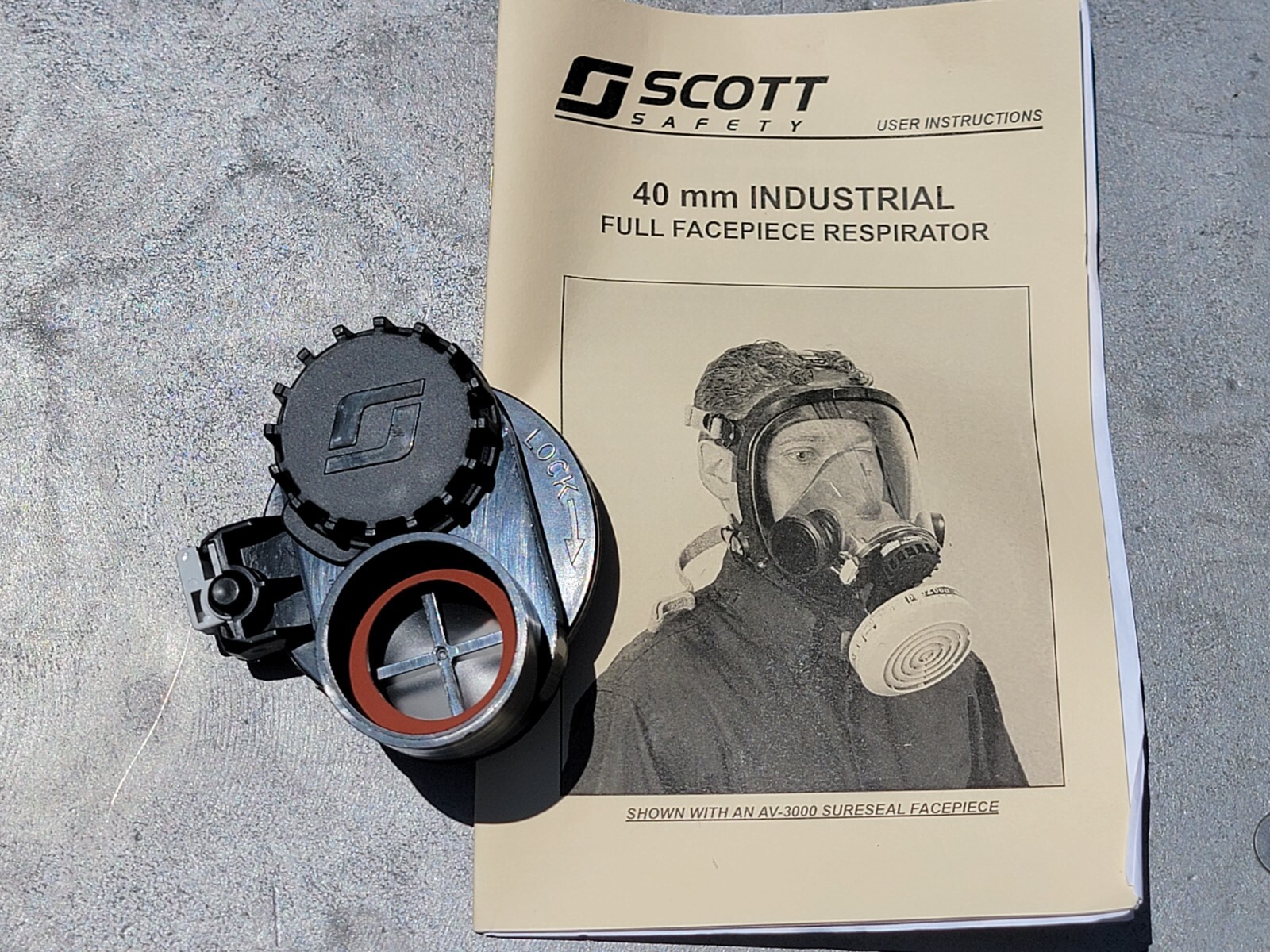 SCOTT 40 mm MASK ADAPTER PART # 805059-01 – For AV-2000 AV-3000 Gas Masks