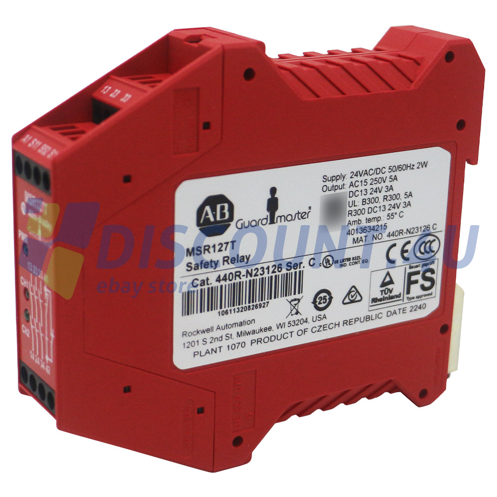 440R-N23126 Allen Bradley 440RN23126 MSR127T Safety Relay