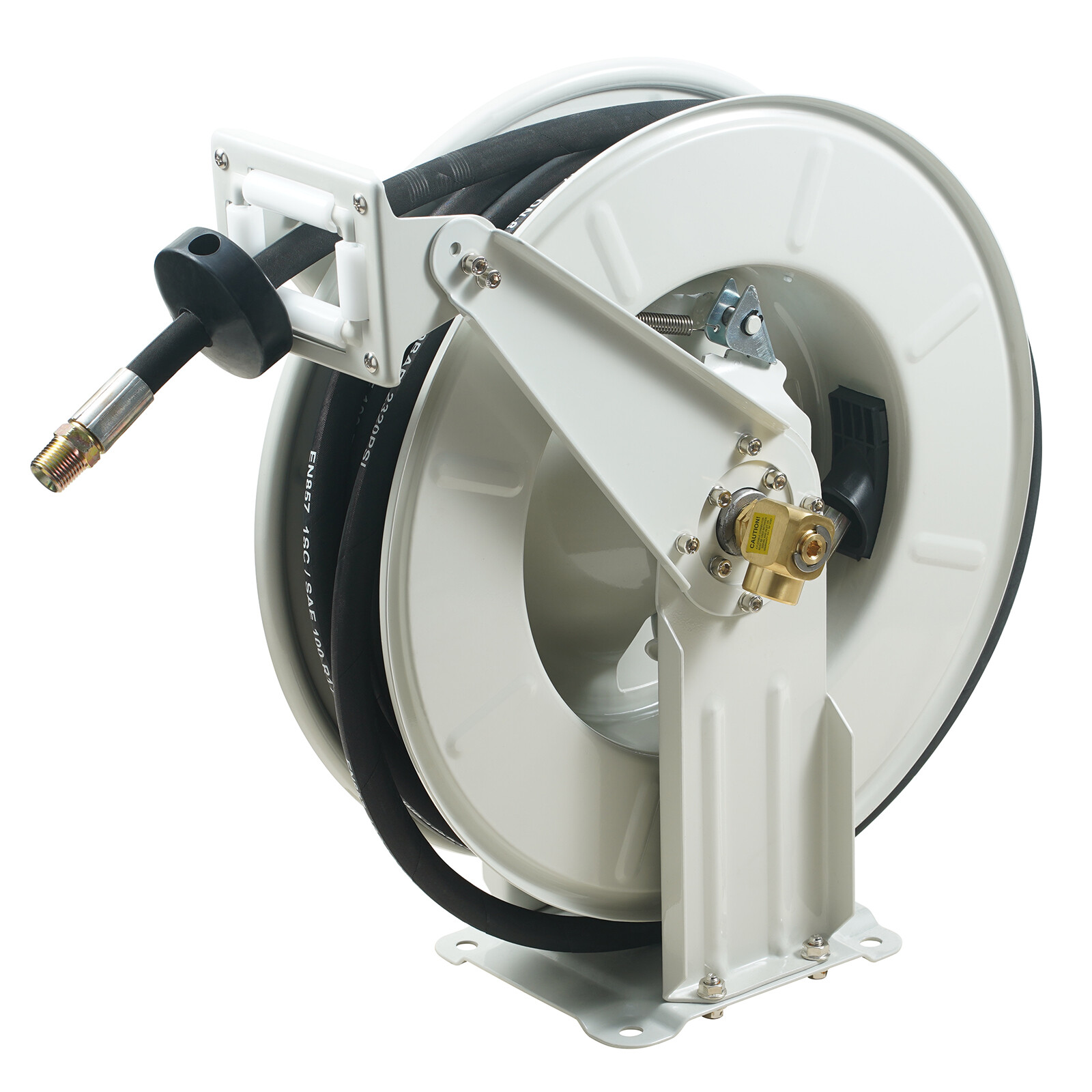 VEVOR Fuel Hose Reel Retractable Machine Oil Hose Reel 1/2″ x 50′ Auto Rewind