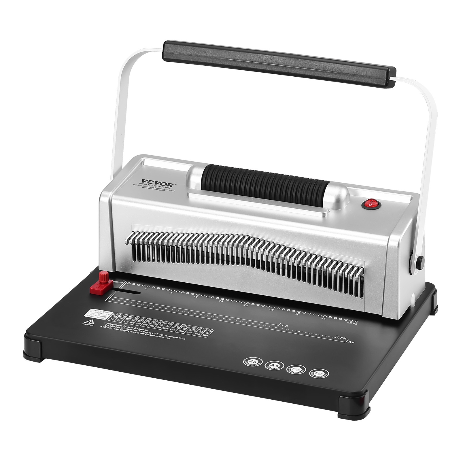 VEVOR Coil Spiral Binding Machine Book Maker Electric Binding 100 Binding Spines