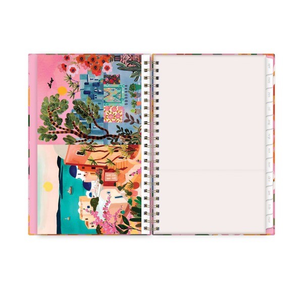 Weekly/Monthly Planner 15 Month Wirebound 5"x8" Textured Paper