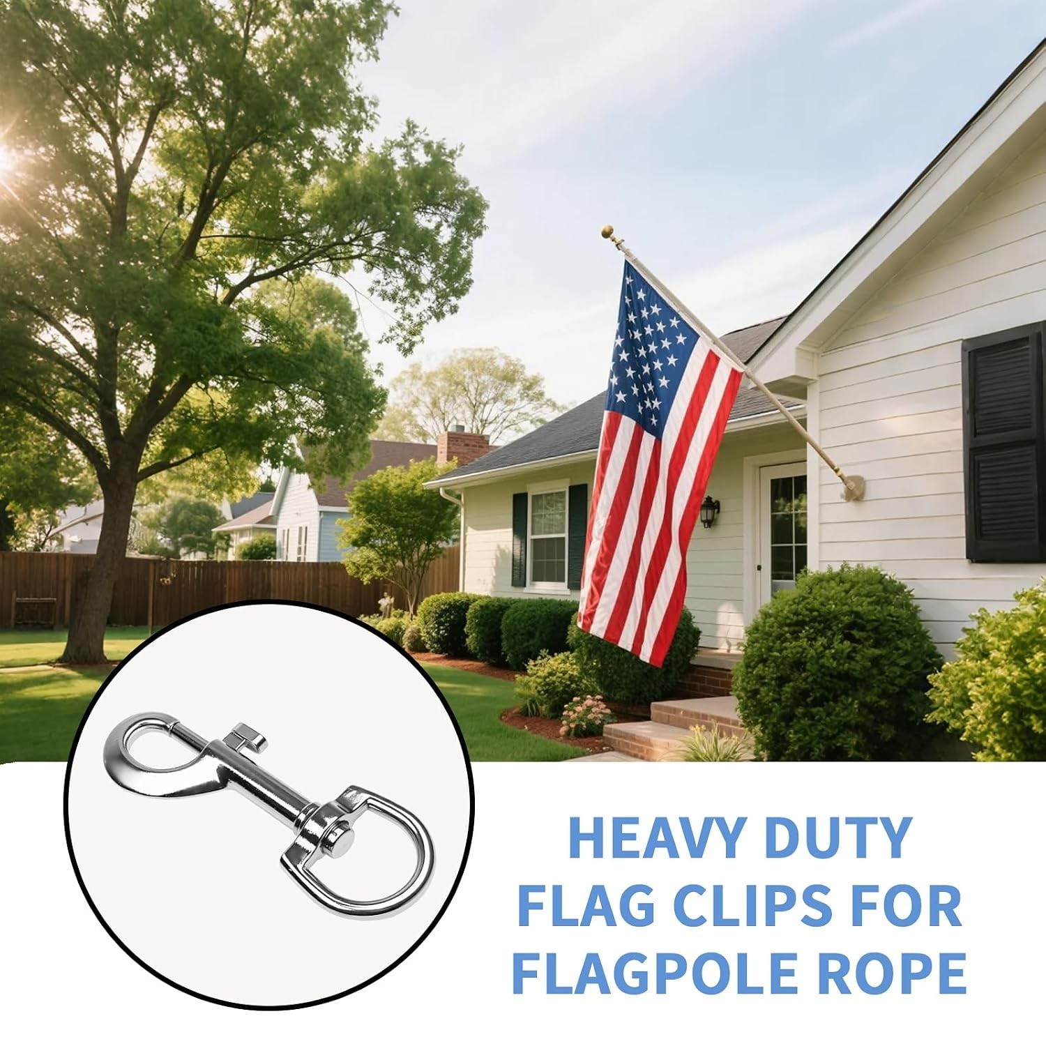 12 Pcs Zinc Alloy Swivel Eye Bolt Snap Hooks for Leashes and Flags