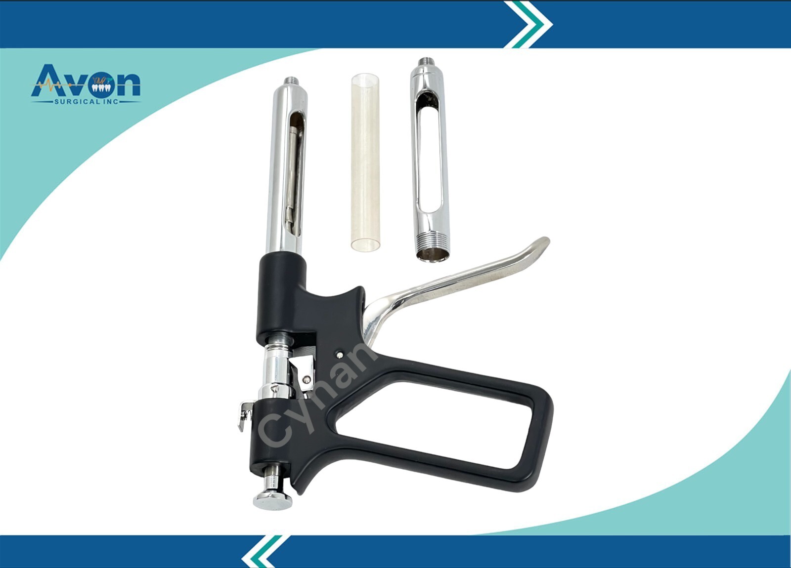 1.8mL Intraligamental Anesthetic Syringe Gun Type, Stainless Steel Plant Tool