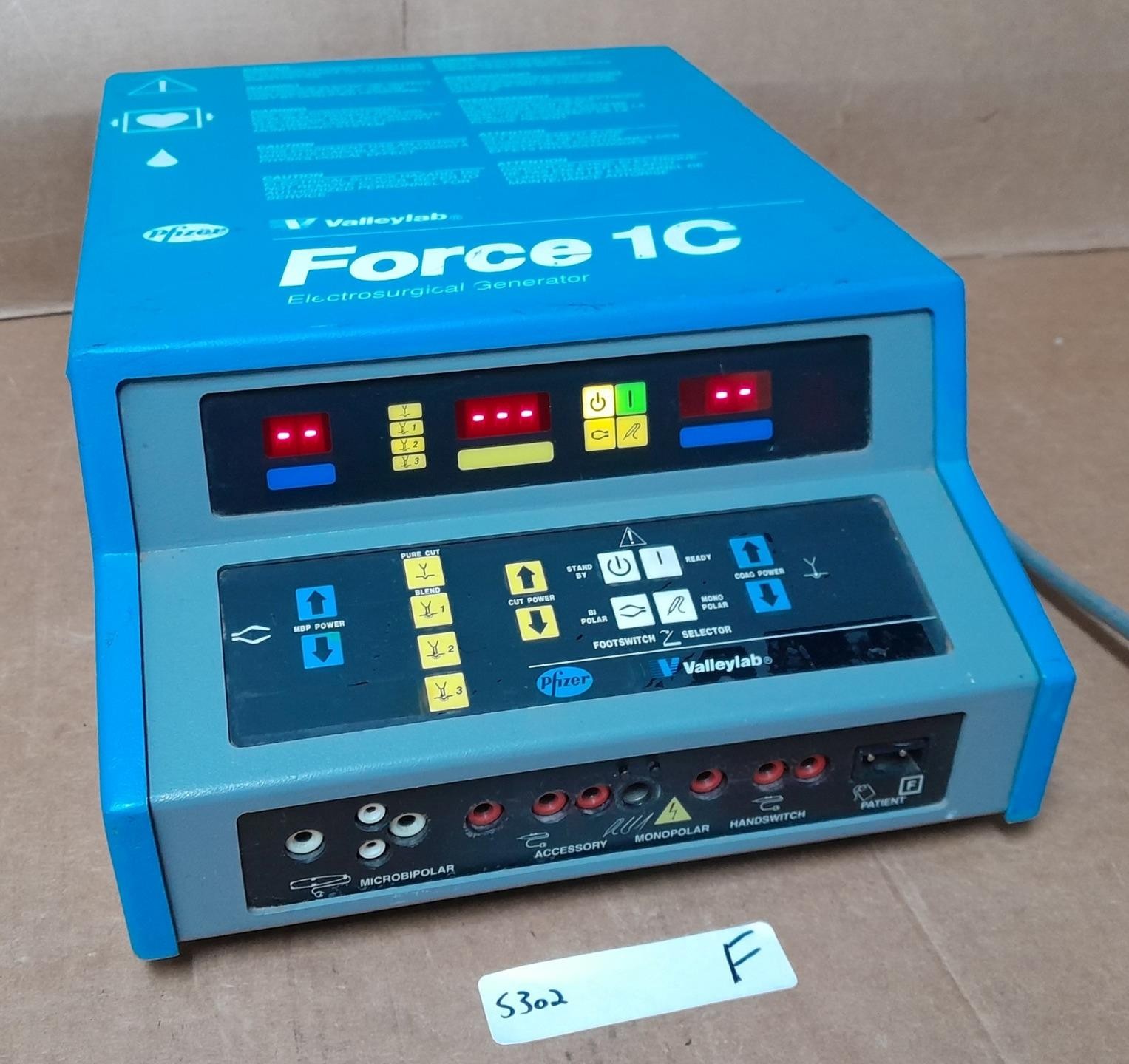 VALLEYLAB FORCE 1C SOLID STATE GENERATOR UNIT 216 150 340 ! S302 F