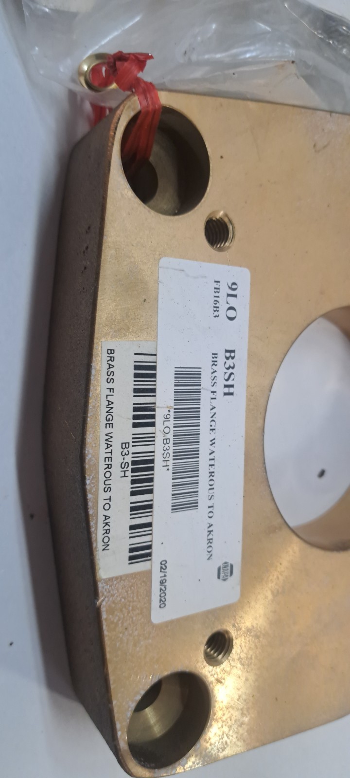 AKRON BRASS Adapter Plate B3SH 3″ Swing Out Valve Apparatus 106955 Flange