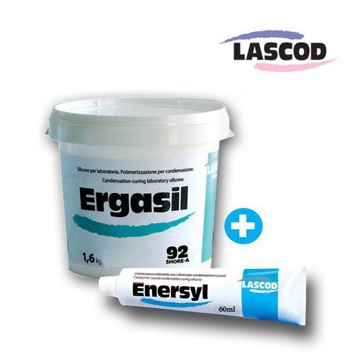 Ergasil Dental Lab Putty 1.6 KG Container & 1 x 60 ML Paste