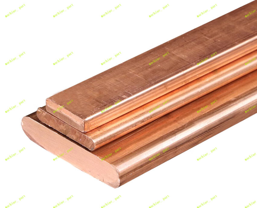 4pcs 99% Copper T2 Cu Metal Flat Bar Plate 1.5mm x 10mm x 250mm