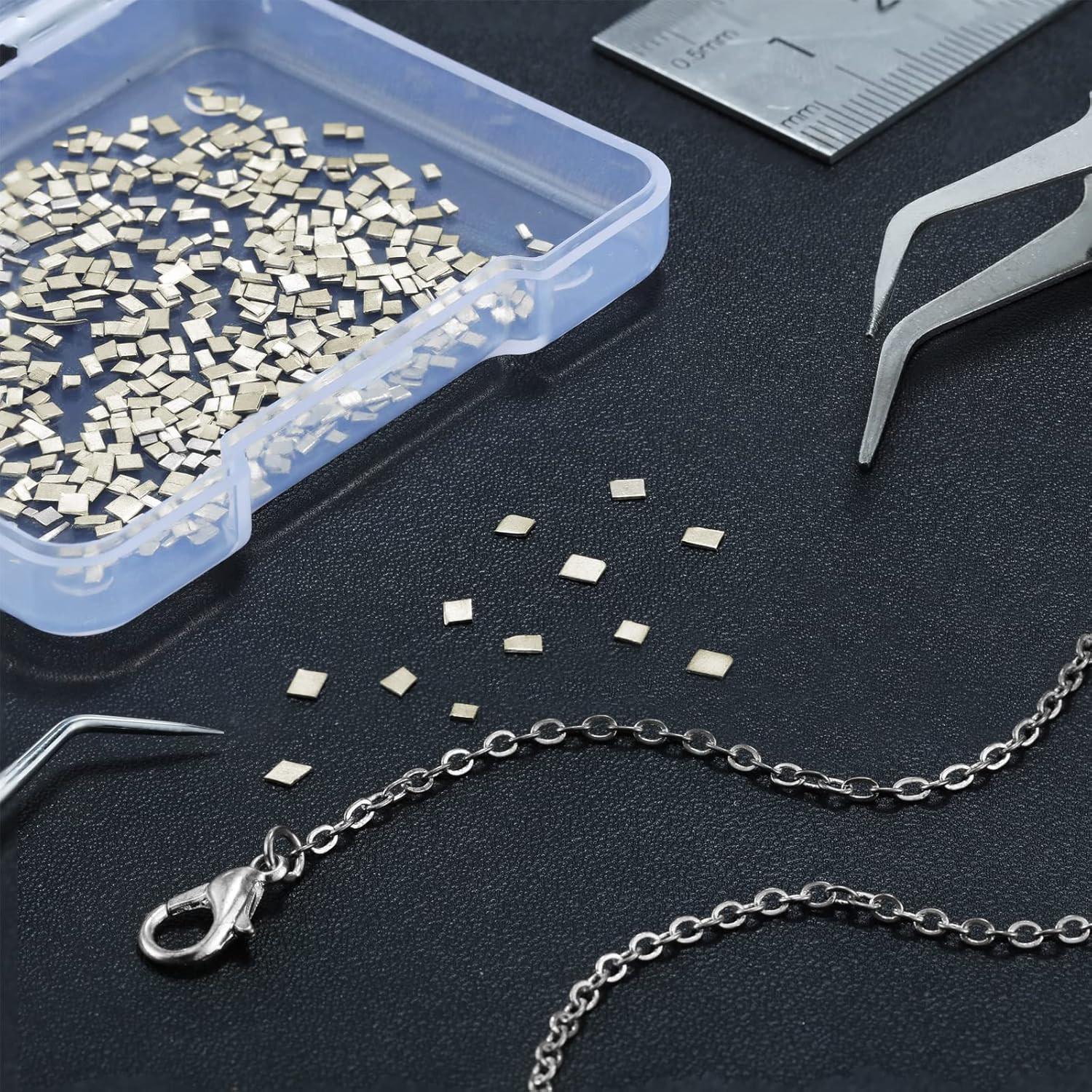 Moxweyeni 3 Grams Silver Chip Solder Jewelry Precut Chips Solder Flux Ultra Tiny