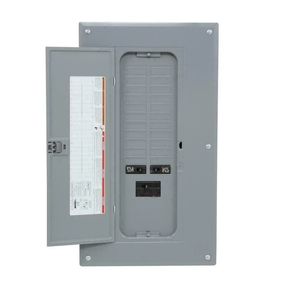 Square D 100 Amp 24-Space 48-Circuit Indoor Main Breaker Panel Box Load Center