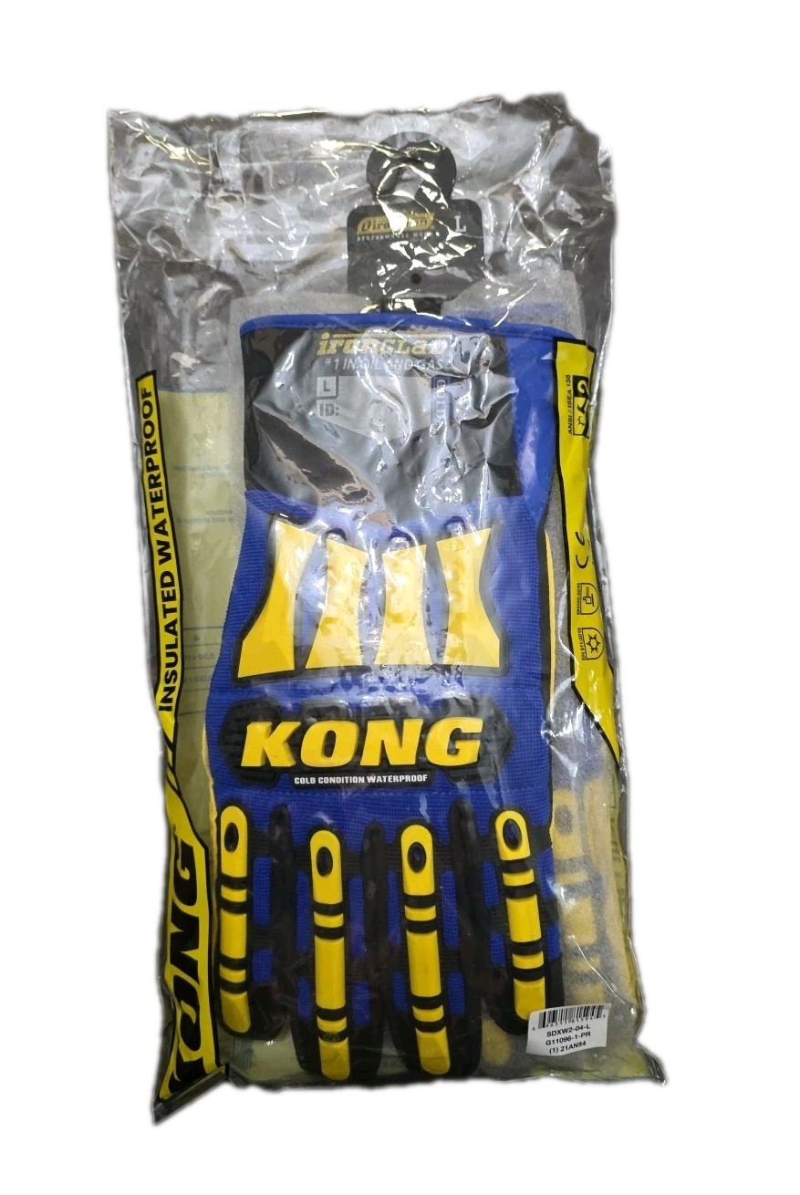 IronClad SDXW2 Kong Cold Condition Water and Oil Proof Glove Size Large L Blue Y