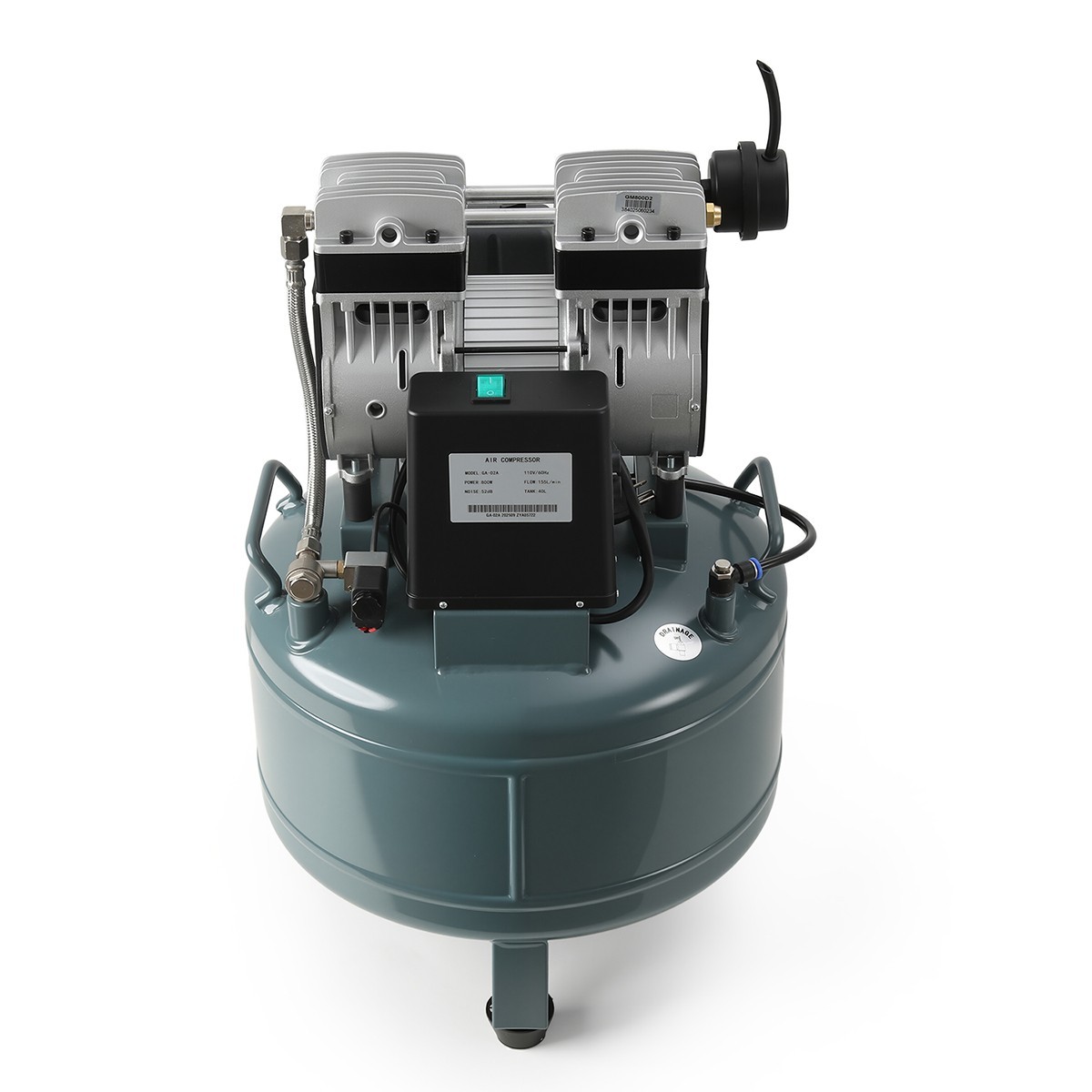 24L/40L Portable Dental Mobile Silent Oil-Free Air Compressor Pump FDA