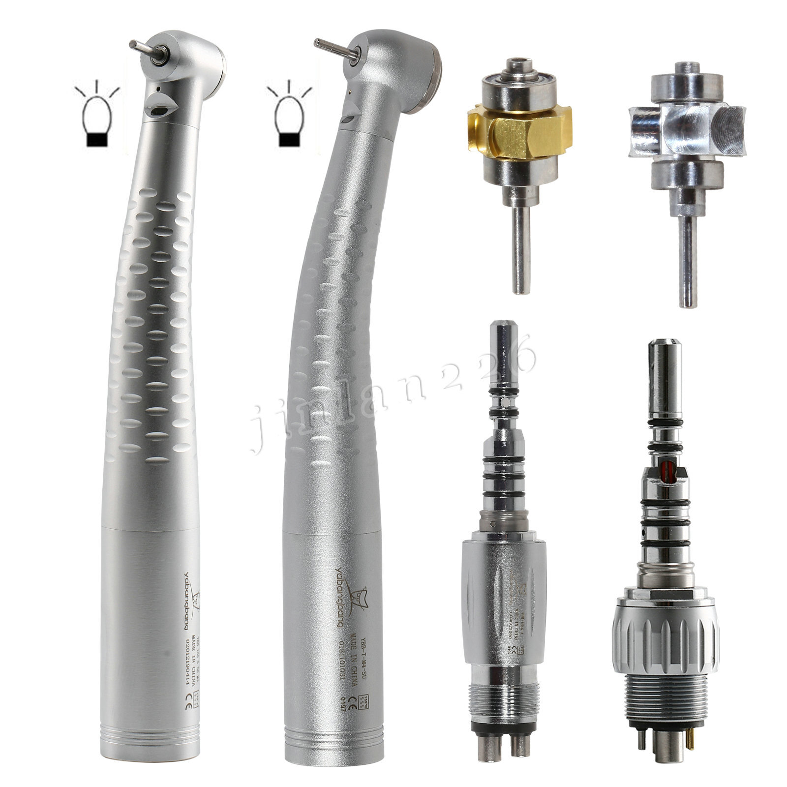 Dental LED Fiber Optic High Speed Handpiece /Quick Coupling Coupler 4/6Hole Kit