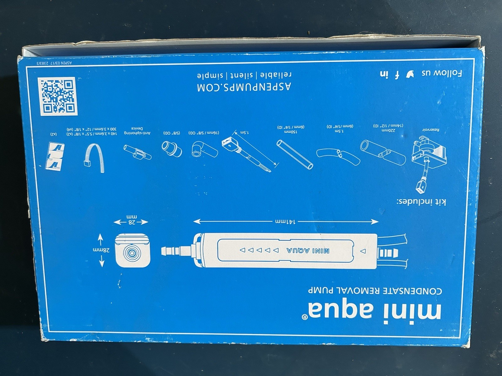 ASPEN PUMPS 83829 MINI AQUA CONDENSATE PUMP UNIV VOLTAGE RECTORSEAL NEW IN BOX