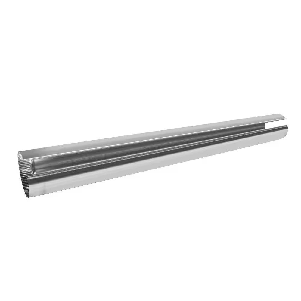 4 In. X 5 Ft. round Metal Duct Pipe