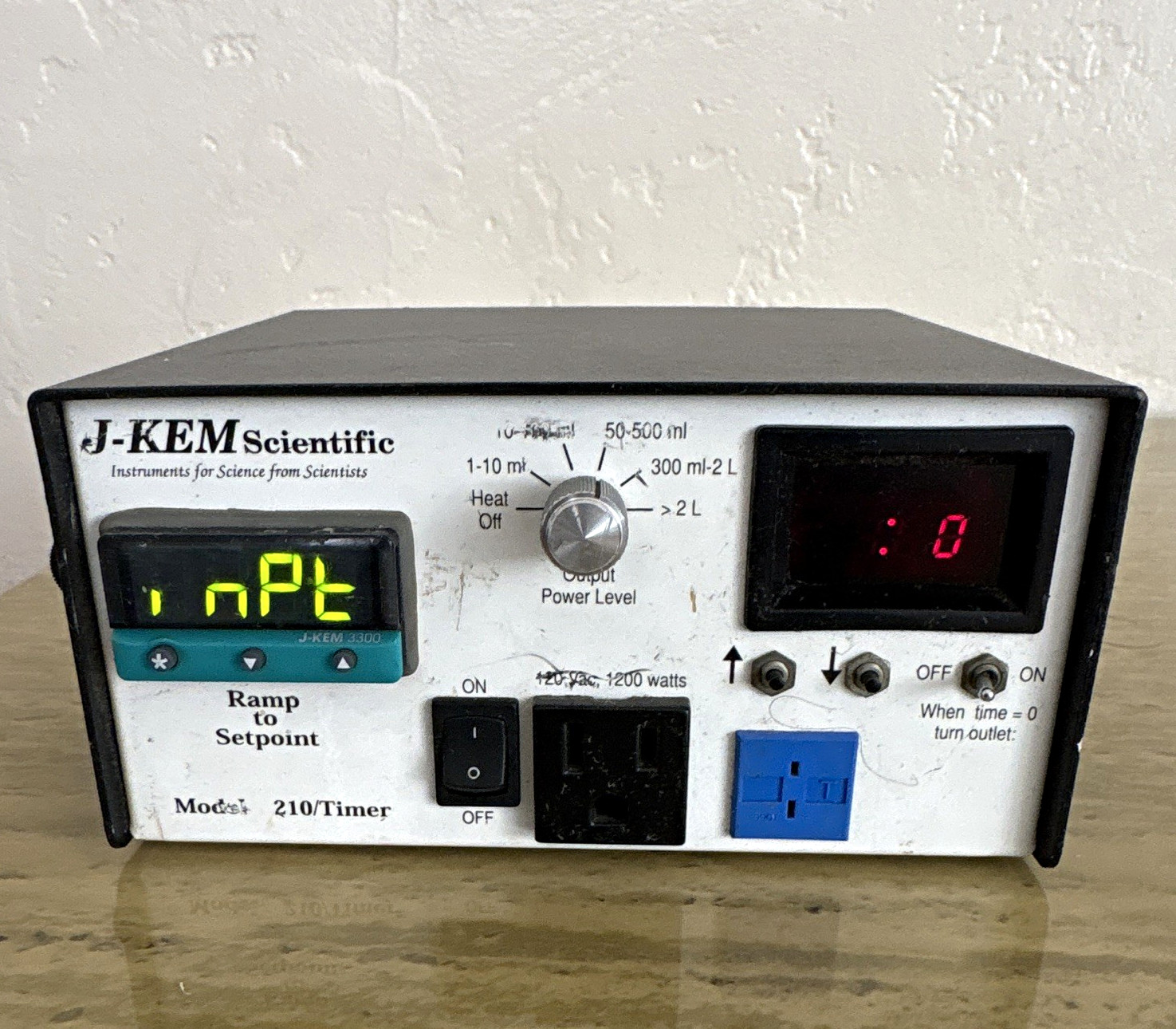 J-KEM Scientific 210/Timer Power Controller Unit w/ Timer Display, Lab Use