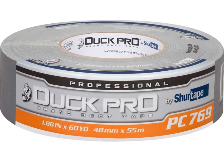 Shurtape Duck Pro PC 769 Pro Grade Clean Removal Silver Duct Tape 48mm x 55M