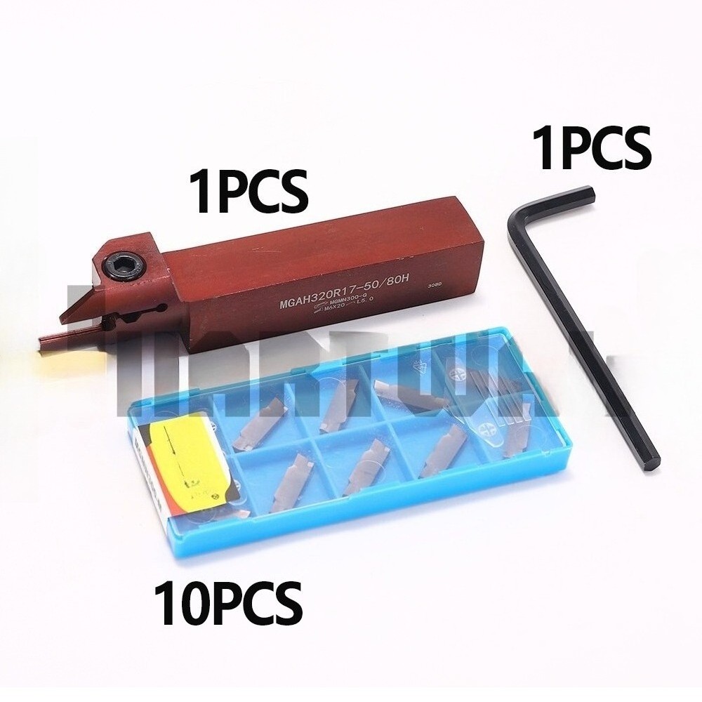 Face Grooving Tool Lathe Indexable Grooving Inserts MGMN300 10PCS Width 3mm