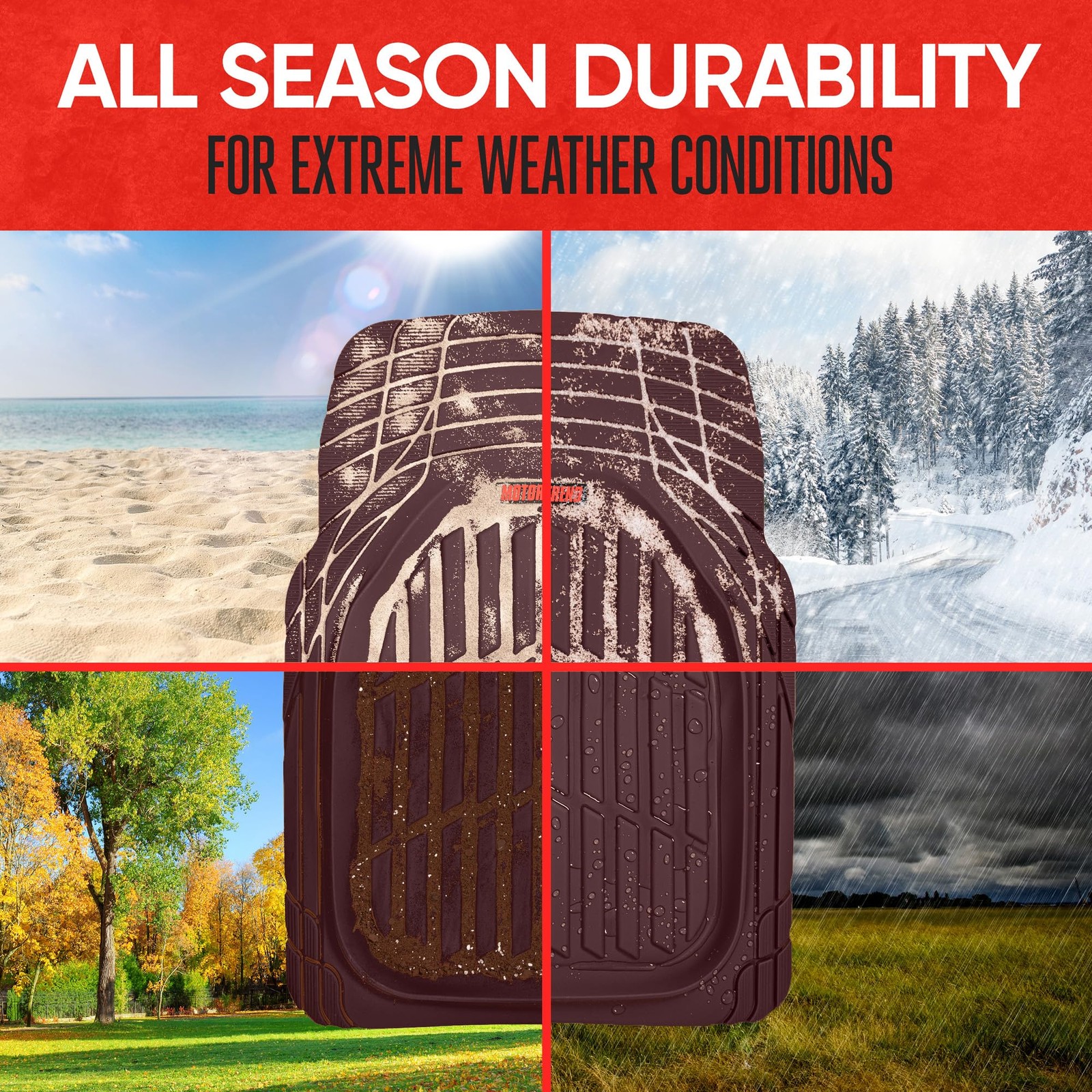 Motor Trend – Rubber Floor Mats For Car Suv Van – All –