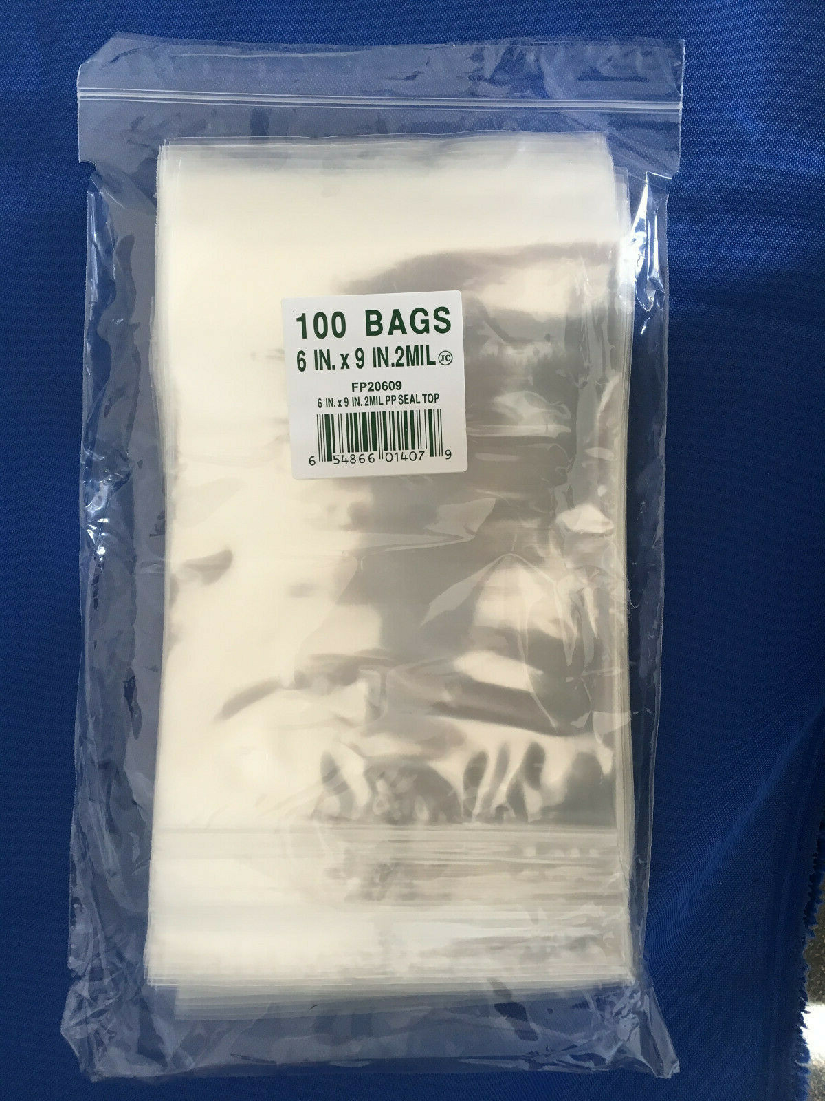 Elkay Plastics Cello Reclosable Polypropylene Ziplock Top Hang Hole Bags 2Mil