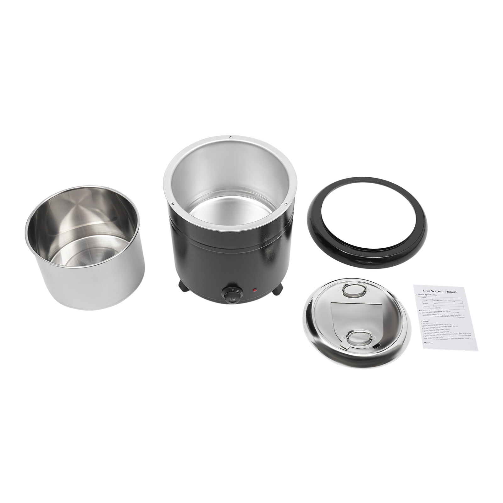 400w Stainless Steel Soup Warmer 3d Constant Temperature Commercial Soup Warmer