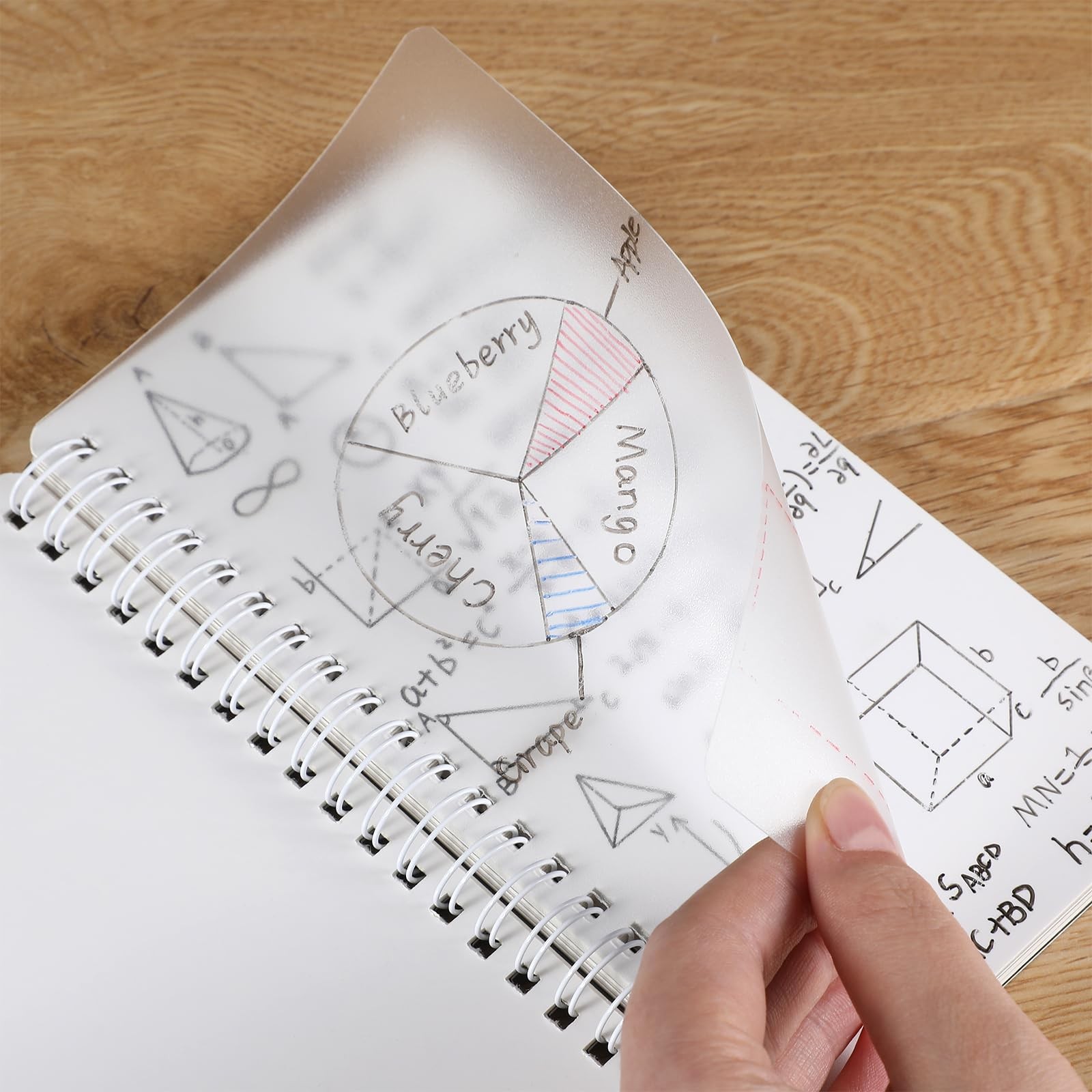 Portable White Board Dry Erase Notebook 4×7 Inch Mini Reusable Black Memo