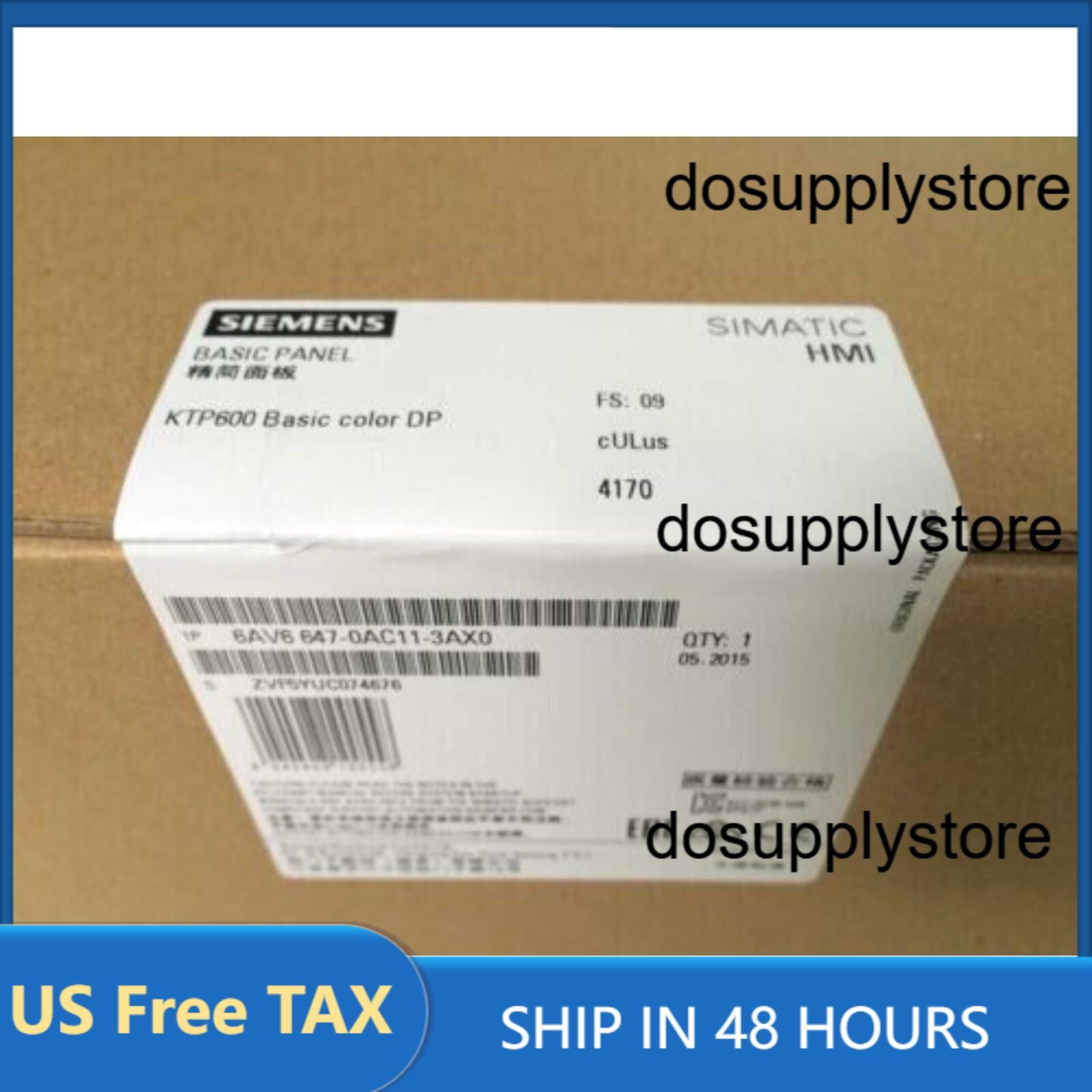 1 New Siemens 6AV6647-0AC11-3AX0 SIMATIC HMI KTP600 6" Panel 6AV6 647-0AC11