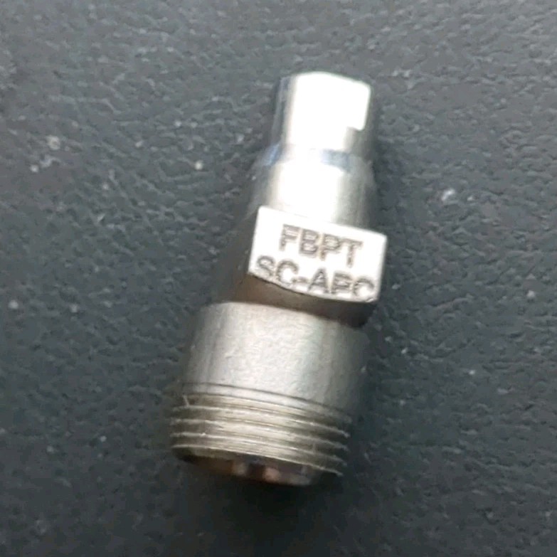 FBPT SCAPC Threaded Fitting/Adapter, Marked «FBPT» «SC-APC» Adapter
