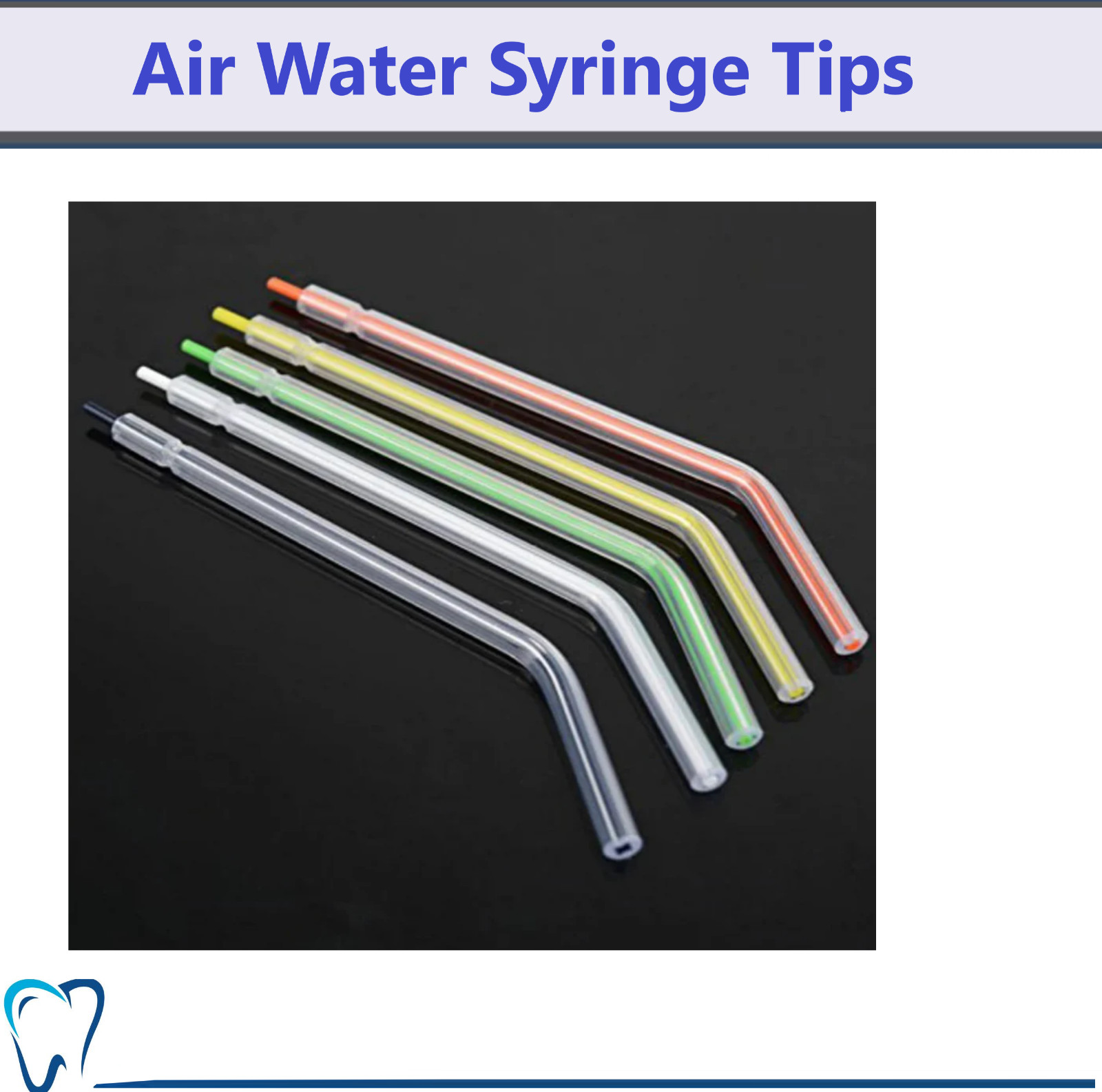 Dental 3-Way Air Water Syringe Disposable Spray Tips Triple Nozzles Upto 1000/Bx