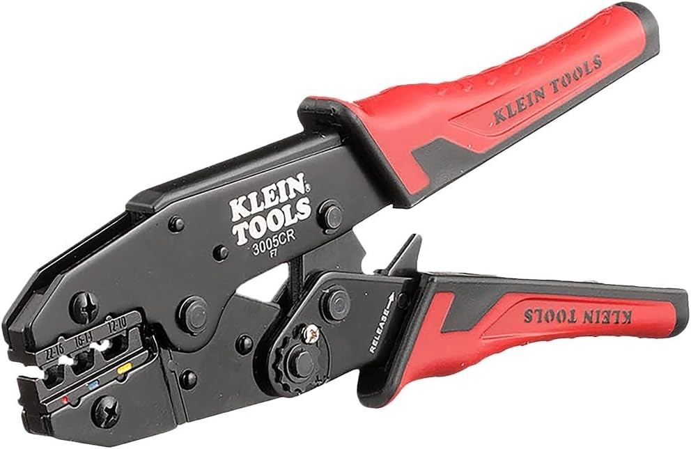 3005CR Wire Crimper Tool, Ratcheting Insulated Terminal Crimper for 10 to 22 …