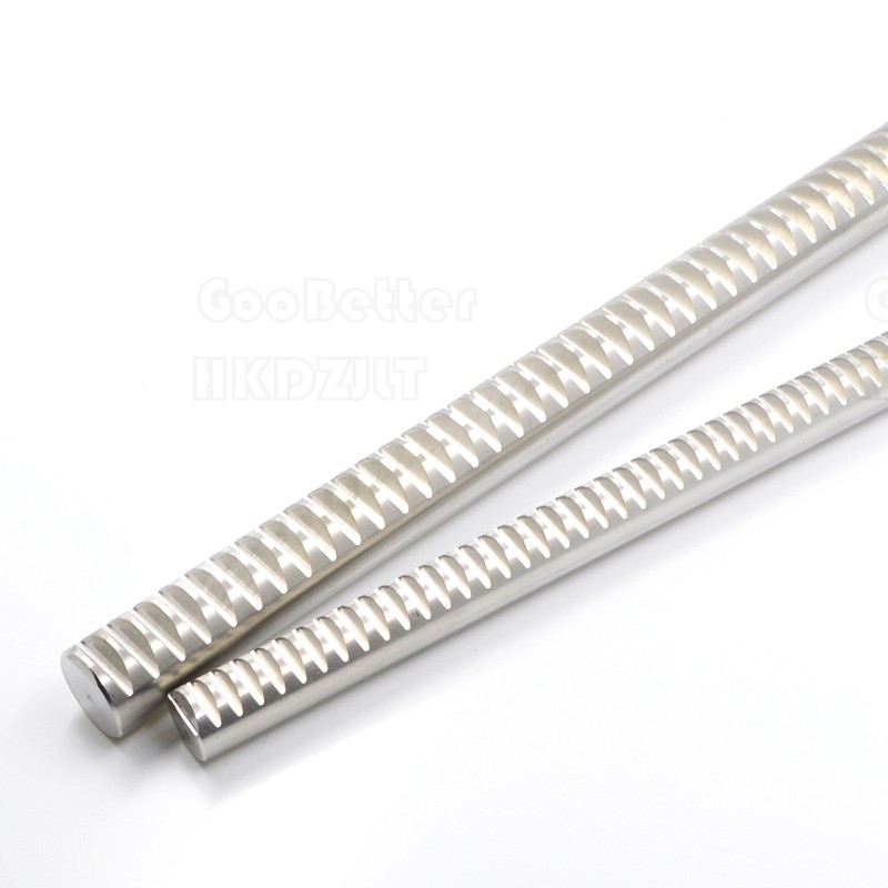Round Gear Racks 0.5 – 2 Module 300 mm For CNC Router Linear Motion A2 Stainless