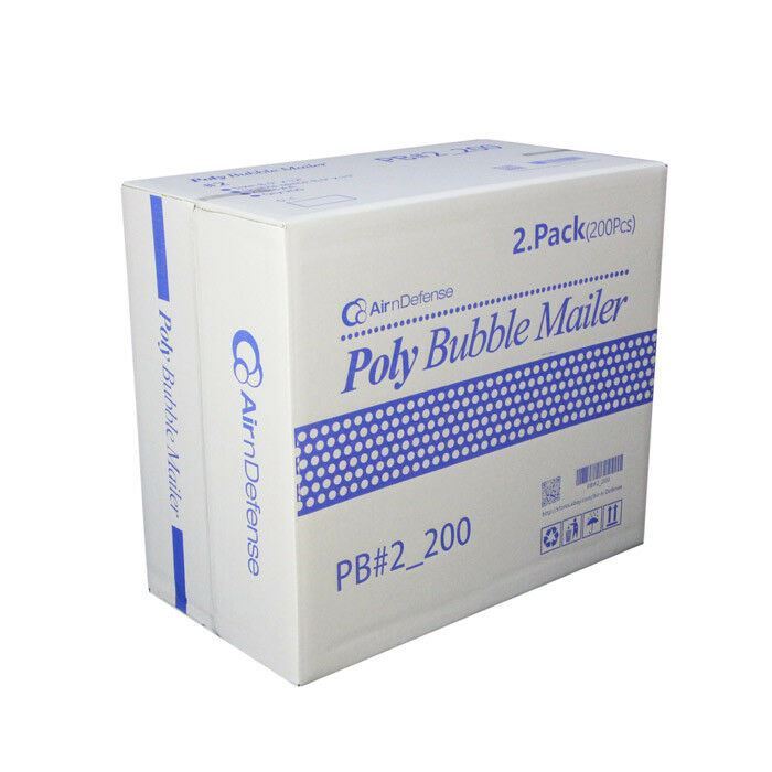 400 #2 8.5×12 Poly Bubble Padded Envelopes Mailers Shipping Bags AirnDefense