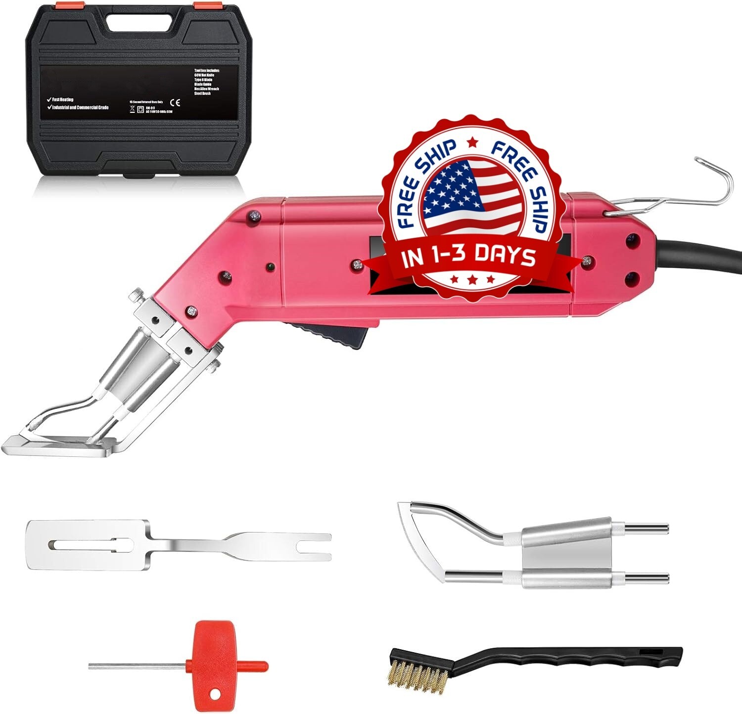 Sellador térmico con cuchillo caliente eléctrico y potencia ajustable, NUEVO US