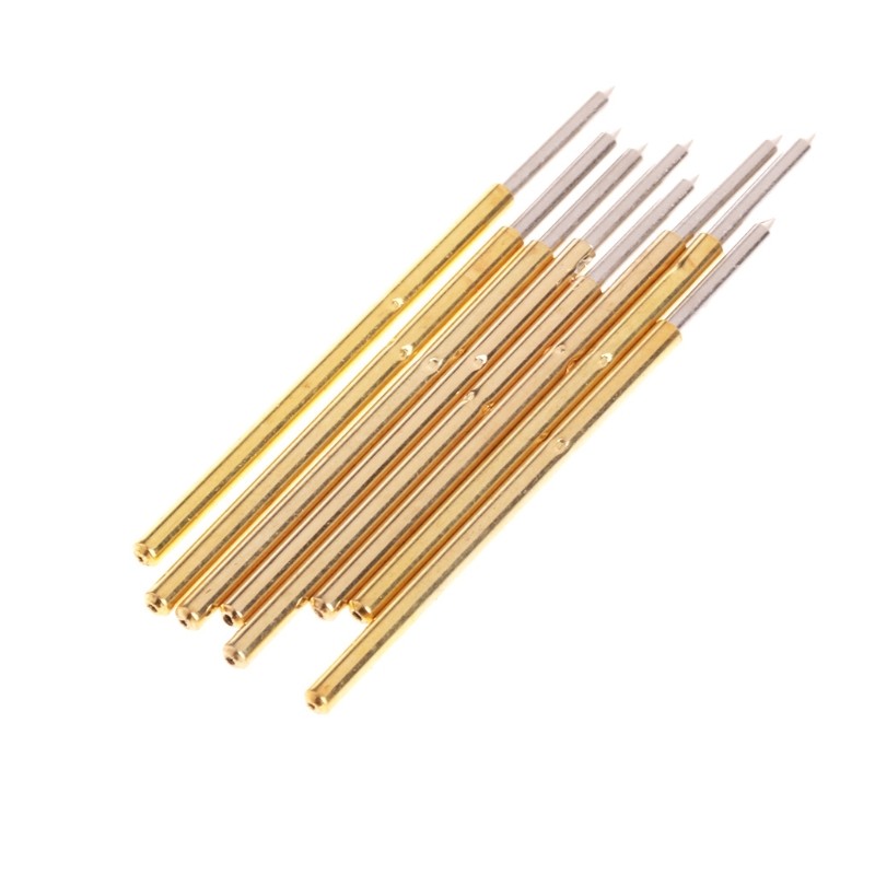 Upgraded Spring Test Probe Resistance 50mΩ Dia 1.36mm Length 33.35mm 100-piece
